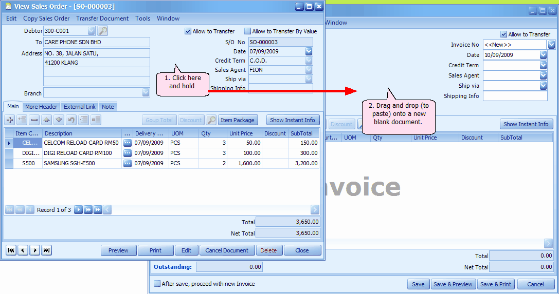 Drag And Paste