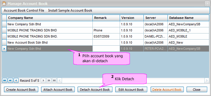 Detach account book01